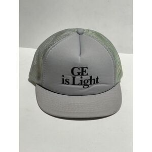 Vintage General Electric Hat Cap GE Full Mesh Trucker Snapback Made in Korea